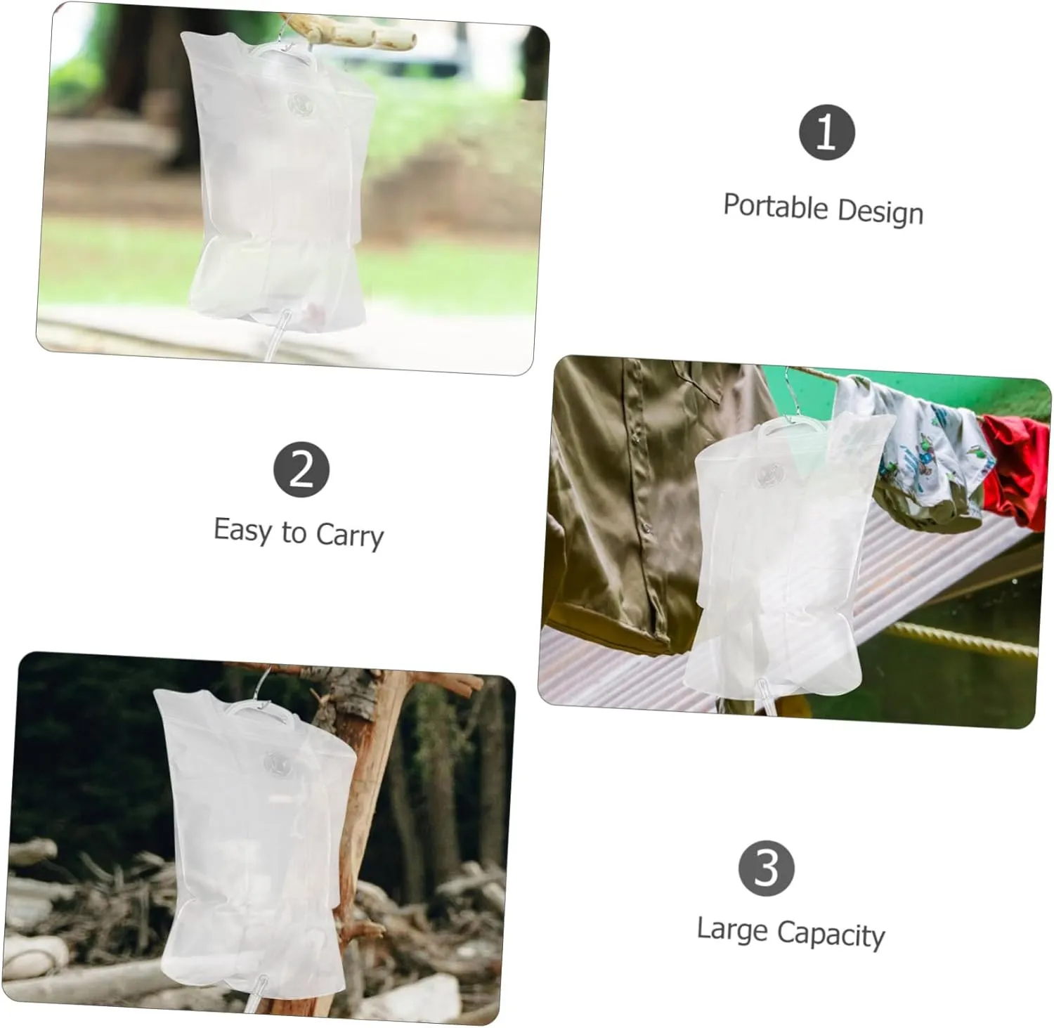 1 Set Camping Shower Bag Outdoor Shower Camping Portable Shower for Camping Outdoor Camping Accessories