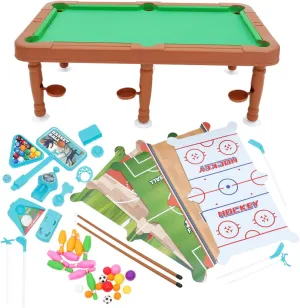 1 Set Mini Billiard Table for Adults Compact Pool Games for Family Educational for Hand Eye Coordination Fun Indoor Plaything for Birthdays Gatherings