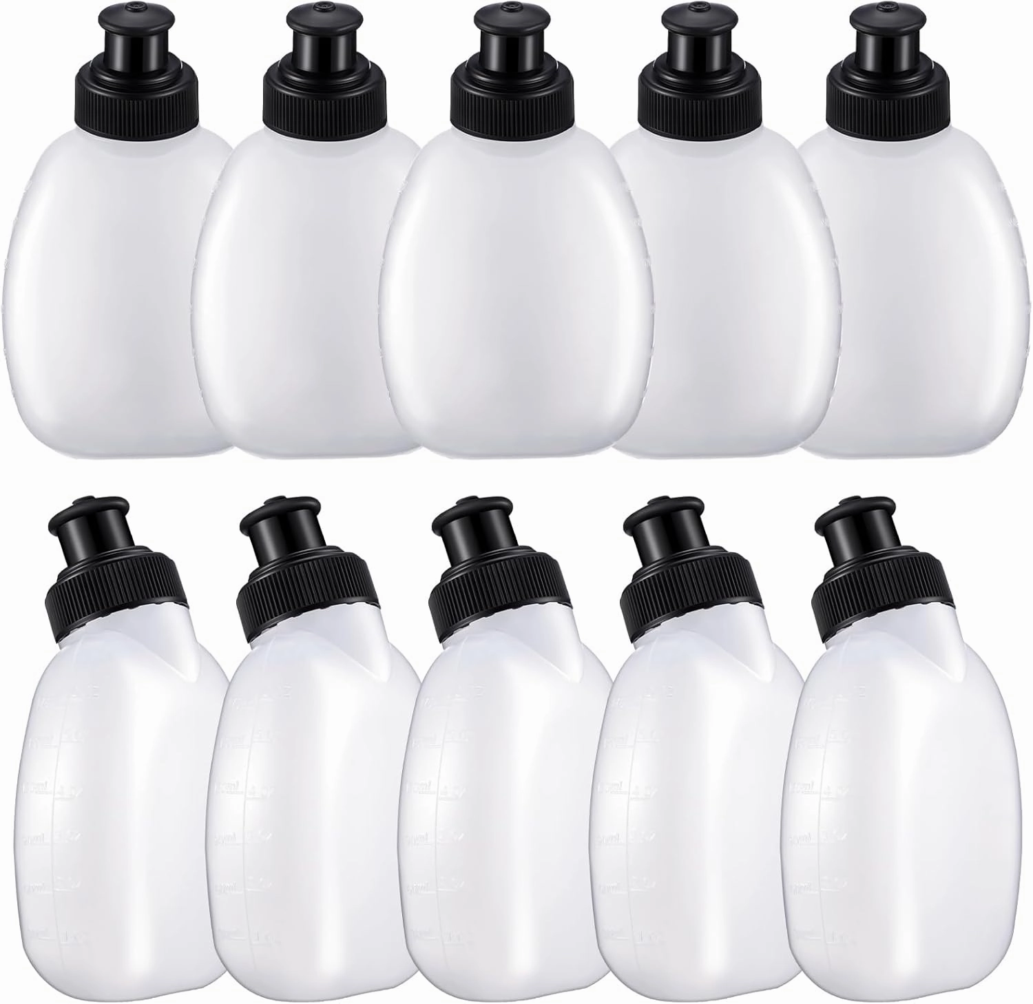 10 Pack Water Bottles Bulk for Running Hydration Belt Portable Lightweight Handheld Sports Water Bottles for Running Outdoor Marathon Walking Hiking Cycling Trail Skiing