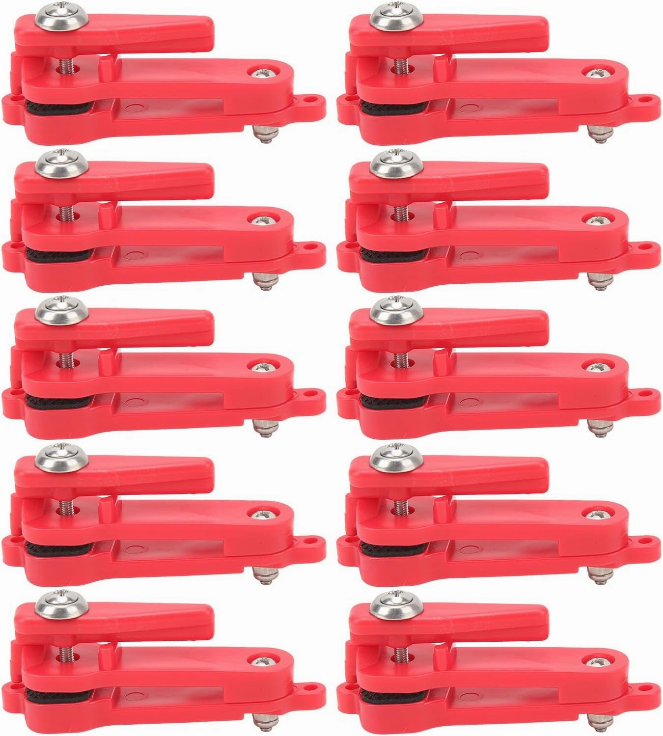 10PCS Fishing Downrigger Clips, Lightweight Portable Heavy Tension Snap Release Clips Padded Release Clips Trolling Clips for Offshore Fishing