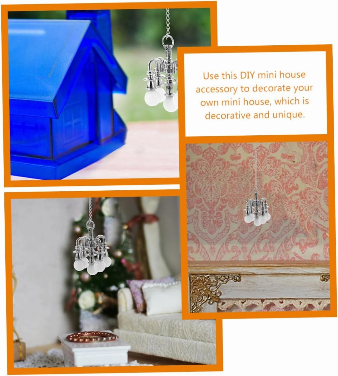 10pcs Miniature Ceiling Lamp Tiny House Light Fixture for Dollhouse Decor Material for Miniature Furniture Adds Warmth to Living Scenes
