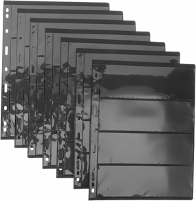 10Sheets Loose Leaf Stamp Collecting Holders Dual Sided Storage for Stamps Cards and Collectibles for Organizing and Displaying Collections
