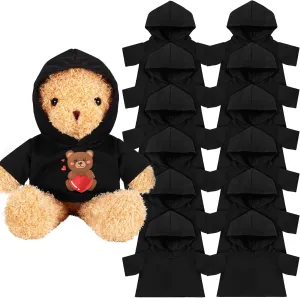 12 PCS Stuffed Animal Clothes Sublimation Stuffed Animal T-Shirt Doll Tshirts Blank Plush Bear Hoodie Fit 14-18 Inches Stuffed Bear Doll