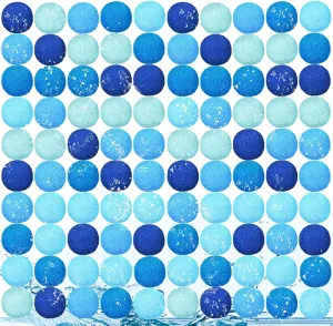 120 Pcs Reusable Water Balls, Reusable Water Balloons for Outdoor Games, Water Balls for Adults Summer Beach Ball for Pool and Backyard Fun(Graduated Blue)
