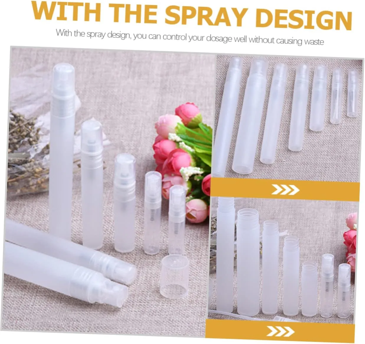 12pcs Travel Clear Perfume Spray Bottles Compact Containers for Fragrances and Liquids for Purse Easy to Carry and Use for Travel