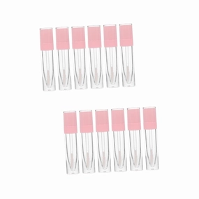 12pcs Refillable Lip Gloss Containers Clear Lip Gloss Tubes for Makeup Lightweight for Beginners and Daily Use