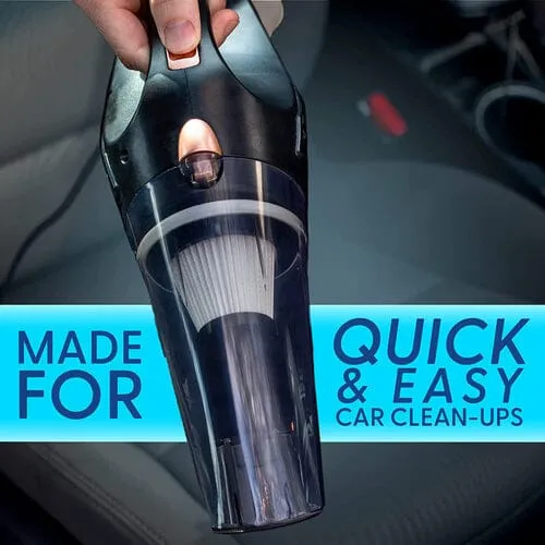 12V High Power Handheld Car Vacuum with 16Ft Cord, Attachments & Bag