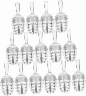 15Pcs Clear Lip Gloss Tube Refillable Honey Pot Containers for DIY Portable Makeup Bottles for Travel and Commercial Use