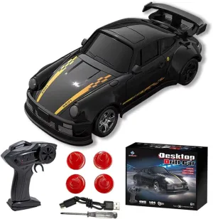 1/64 Scale RC Drift Car for Adults, 2.4G 4WD Full-Scale Remote Control Car, Mini GTR Drift Racing Model with High Speed
