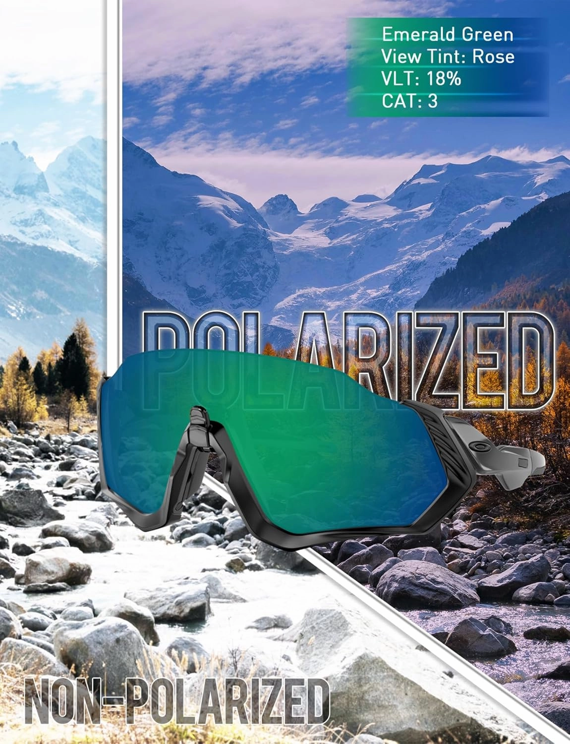 1.8MM Polycarbonate Replacement Lenses for Oakley Gascan OO9014 60mm Sunglass Ultra Polarized