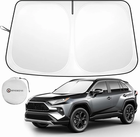 2025 Upgrade Front Windshield Sun Shade Foldable RAV4 Sunshade for 2019-2025 RAV4 RAV-4 SUV Crossover, TRD Off-Road, LE XLE Premium Limited Front Window Sunshade Accessories