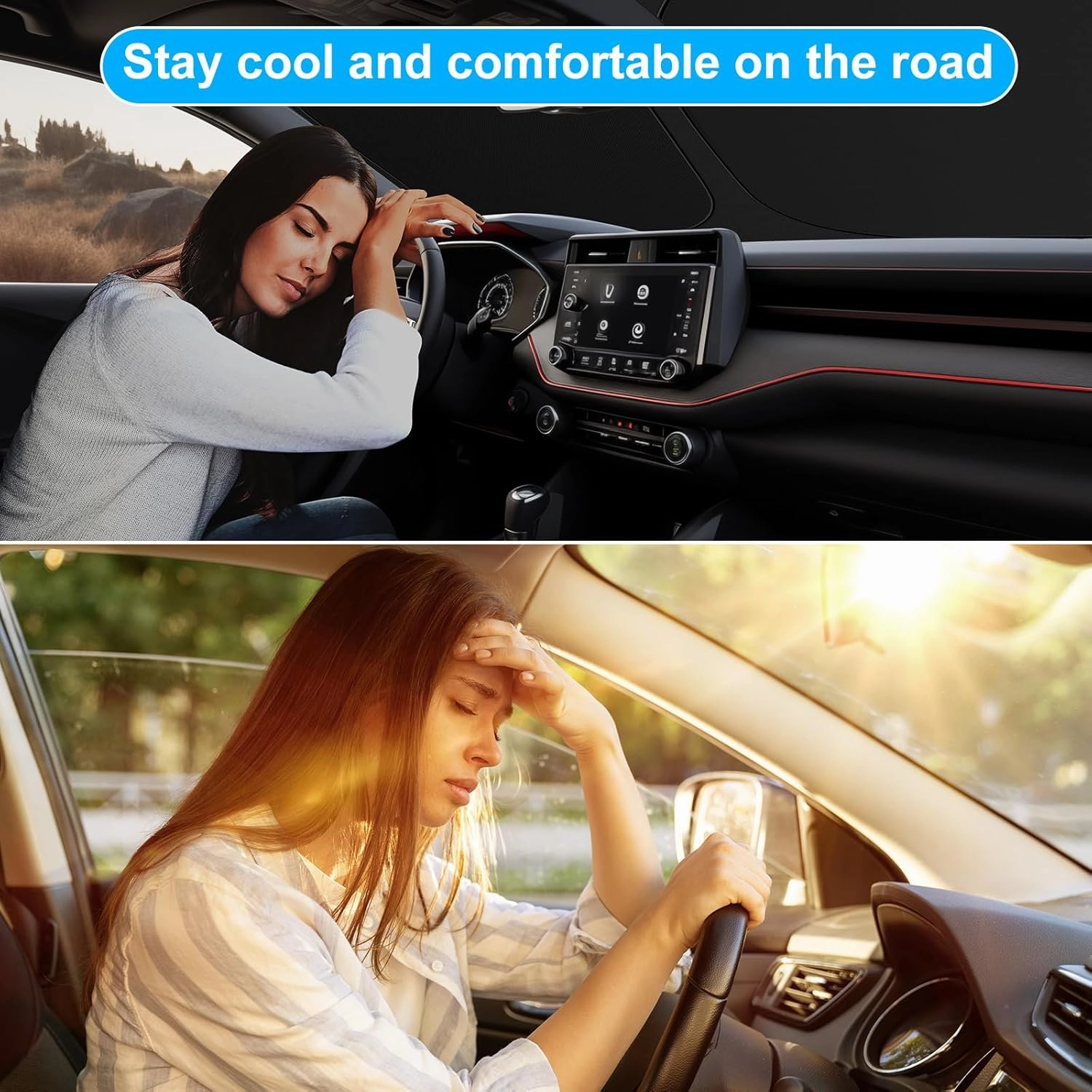 2025 Upgrade Front Windshield Sun Shade Foldable RAV4 Sunshade for 2019-2025 RAV4 RAV-4 SUV Crossover, TRD Off-Road, LE XLE Premium Limited Front Window Sunshade Accessories