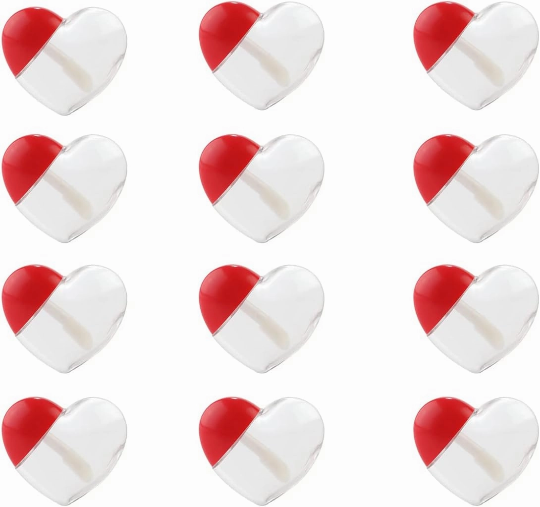 20 Pcs 5ml Heart Shaped Empty Lip Gloss Tubes Containers Gloss Tubes Containers,Clear Mini Refillable Lip Oil Bottles for Women Girl DIY Cosmetics