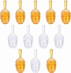 20 Pcs 9ml Honeycomb Shaped Empty Lip Gloss Tubes Containers Gloss Tubes Containers,Clear Mini Refillable Lip Oil Bottles for Women Girl DIY Cosmetics