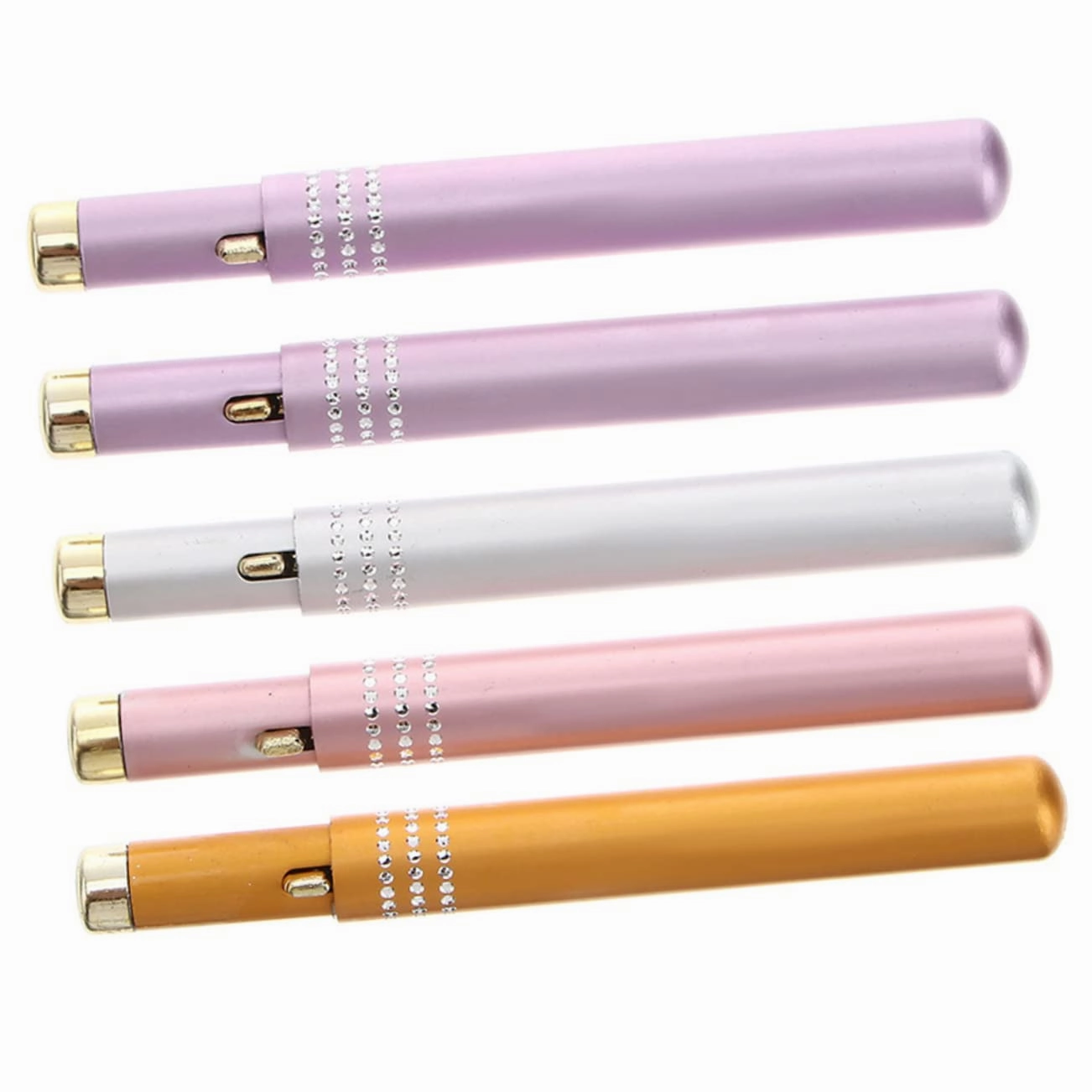 20 Pcs retractable lip brush lipstick brush lipstick lip brush with cap concealer applicator reusable lip brush lip lip balm Metal shell aluminum alloy travel