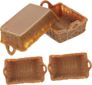 20pcs Miniature Storage Basket Scale Dollhouse Accessories for Boys and Girls Decorative Multi-Purpose House Decor Safe Miniature Basket for DIY Projects