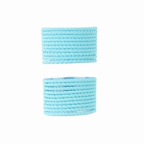 20Pcs Good Braided Hair Ties for Thin, Thick, Curly, or Straight Hair, Blue Seamless Elastic Durable & Reusable Hair Bands
