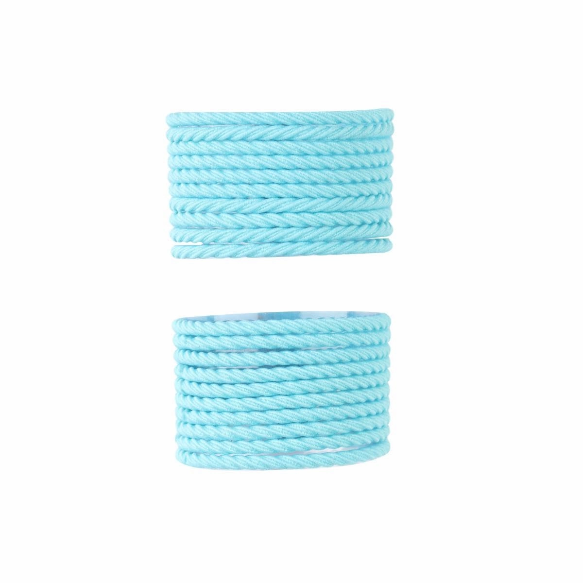 20Pcs Good Braided Hair Ties for Thin, Thick, Curly, or Straight Hair, Blue Seamless Elastic Durable & Reusable Hair Bands