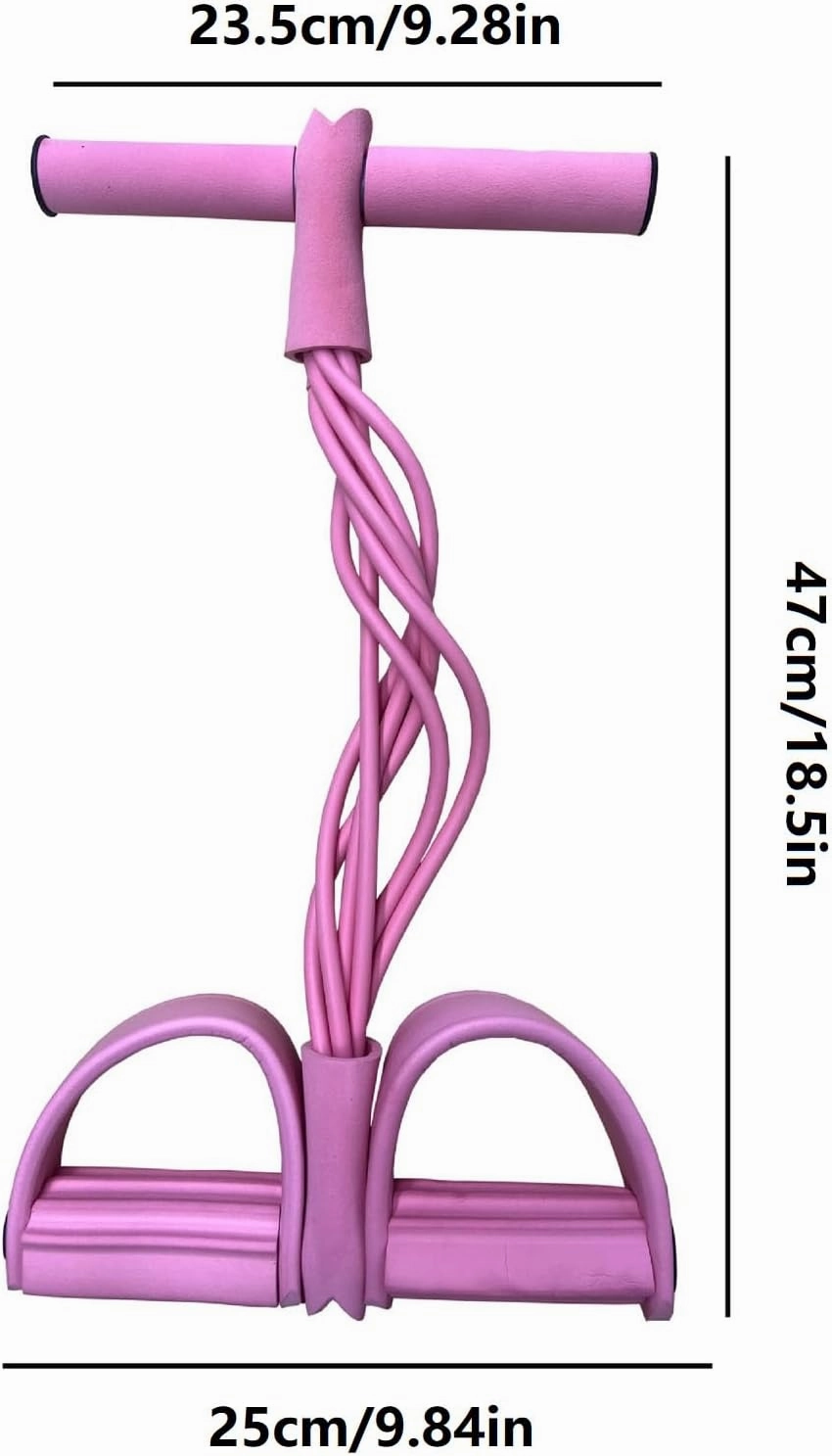 21 Fitness Resistance Bands-4 Tube Pedal Ankle Puller,2025 Upgrade Sit up Leg Stretch Rope Exercise Bands with Handles,AB Training Auxiliary Device Workout Equipment for Women Men