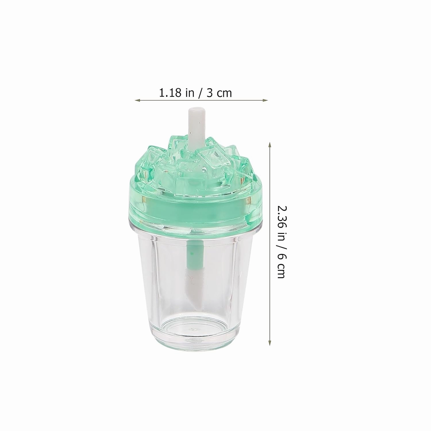21 Pack Empty Lip Gloss Tube, Plastic Lip Balm Containers Refillable DIY Cosmetics Reusable Sample Bottles,Empty Ice Cream Cute Lipgloss Bottles/Containers Crystal Lip Gloss Supplies Kit, Clear