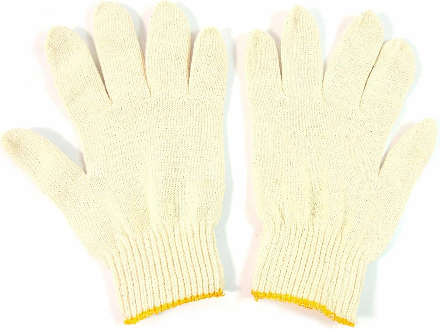 240 Pairs String Knit White Poly Cotton Work Gloves -Made in Korea