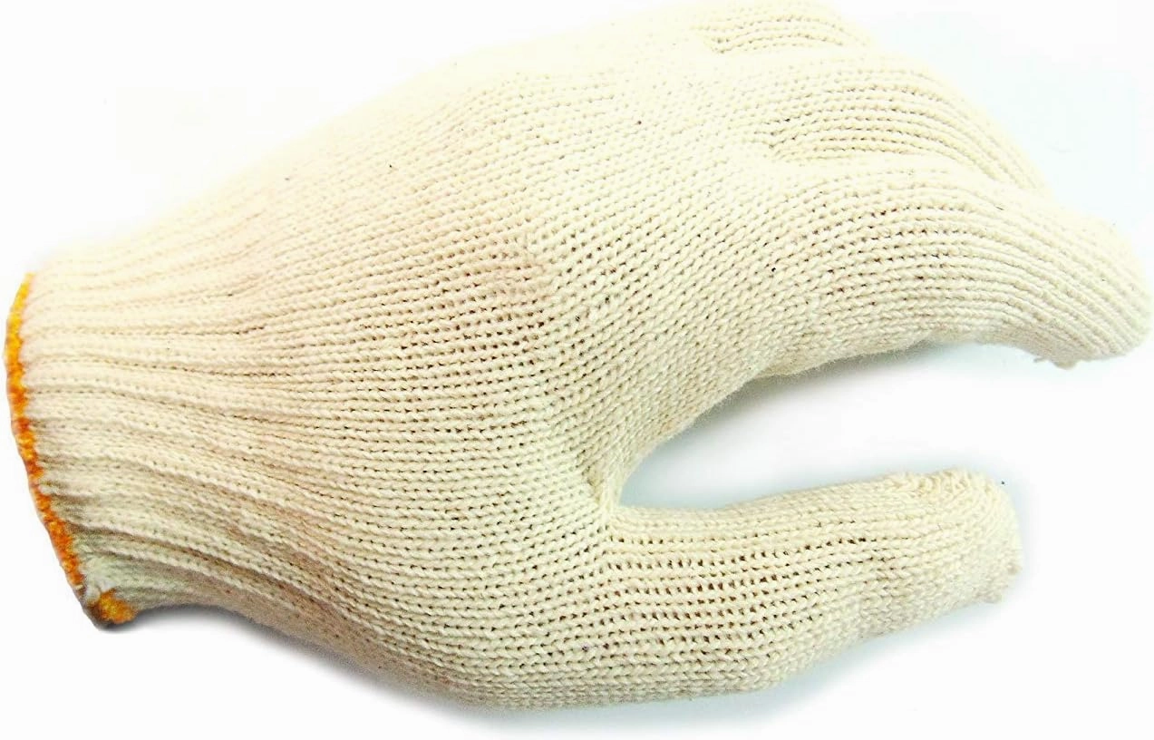 240 Pairs String Knit White Poly Cotton Work Gloves -Made in Korea