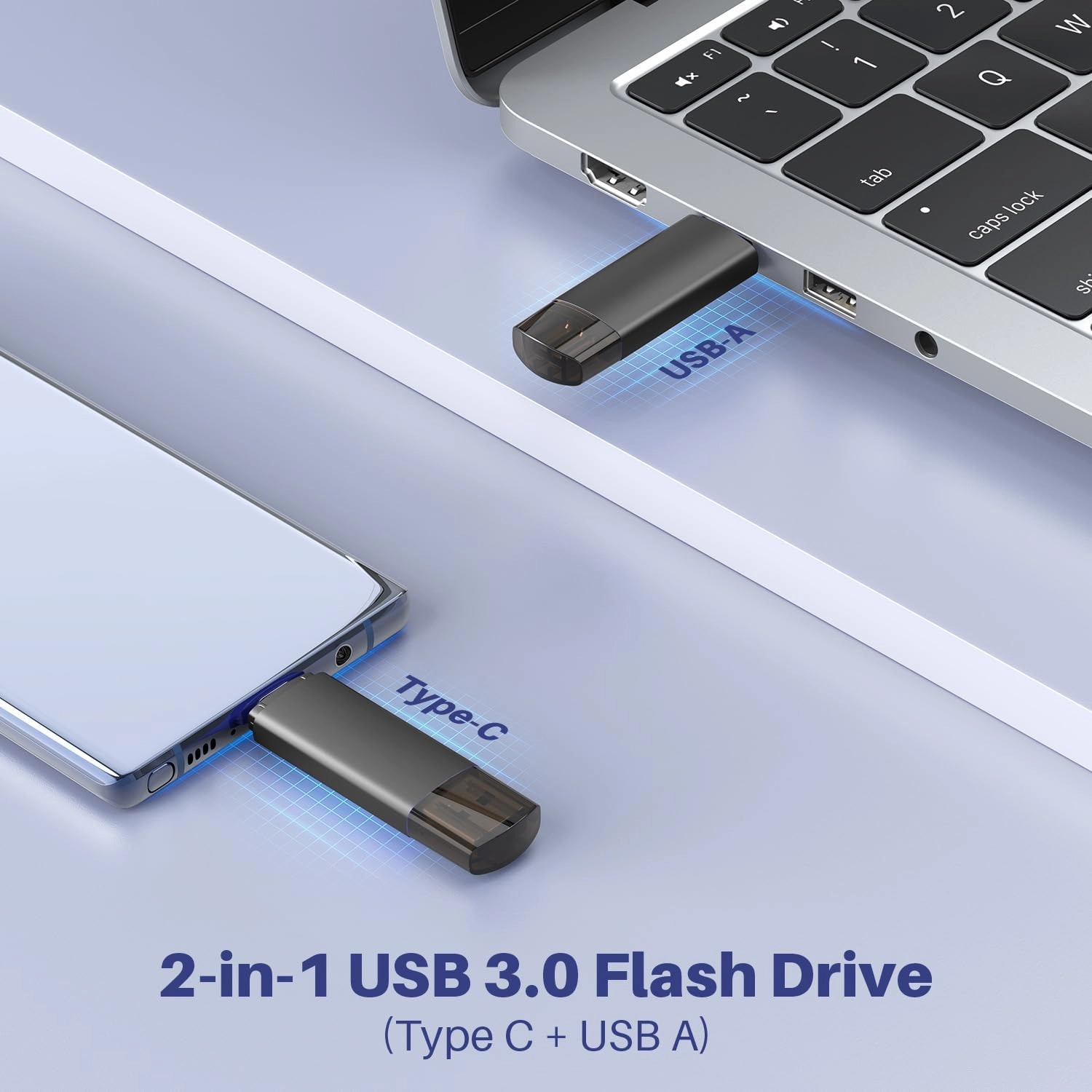 256GB USB C Flash Drive Dual USB 3.0 Flash Drive Type C   USB A Portable Type-C Flash Drive 2-in-1 USB-C Thumb Drive for Smartphone Tablet Computer Mac iPhone 15 Black