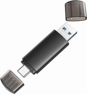 256GB USB C Flash Drive Dual USB 3.0 Flash Drive Type C   USB A Portable Type-C Flash Drive 2-in-1 USB-C Thumb Drive for Smartphone Tablet Computer Mac iPhone 15 Black