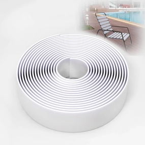 2 Inch Wide, 50ft Long Vinyl Strap - Replacement Straps for Patio Chairs - Vinyl Strapping for Patio Furniture Repair - Durable Seat Repair Kit for Lawn Chairs, Outdoor Furniture (White)