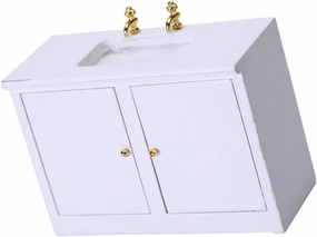 2 pcs Miniature Bathroom Sink Model Small House Accessory for DIY Projects Creative White Design for Dollhouses Safe Lightweight and Lifelike Mini Furniture Ornament