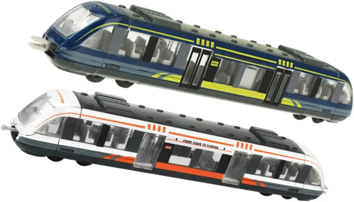 2Pcs Lovely Electric Train Realistic High Speed Train Track for Birthday Safe Material for Endless Fun