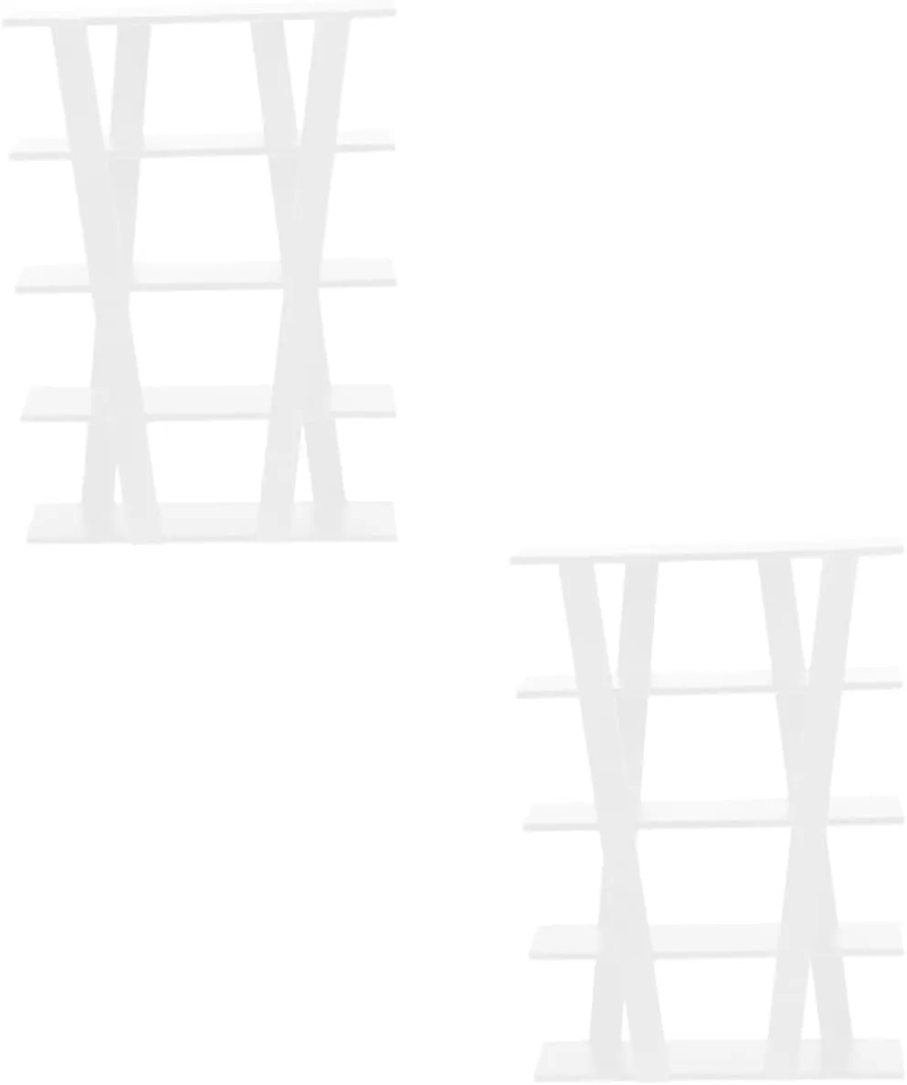 2pcs Miniature Wooden Stand Dollhouse Storage Shelf Compact Display Rack for Miniatures Elegant Decor for Spaces Multifunctional Wooden Furniture Model