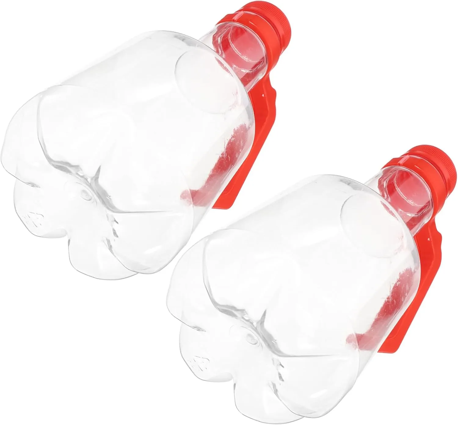 2Pcs Reusable Plastic Beer Bottle with Caps and Handle Beverage Packaging for Home Shop and Takeaway Food Grade Safe Portable Sturdy Design for Versatile Use