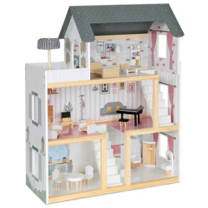 3-Floor Wooden Dollhouse