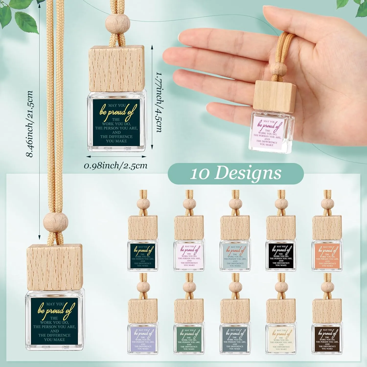 30 Pcs Empty Car Diffuser Bottle May You Be Proud of The Work You Do Mothers Gifts Thanks Appreciation Gift for Laboratory Nurse Teacher Coworker Employee Women