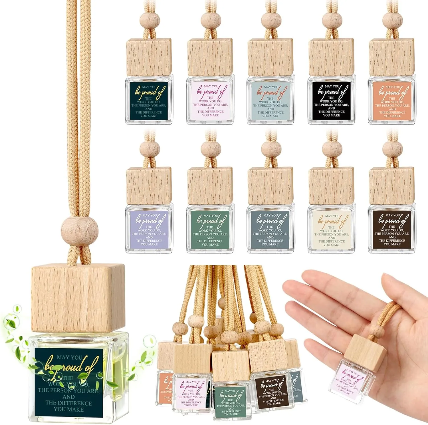 30 Pcs Empty Car Diffuser Bottle May You Be Proud of The Work You Do Mothers Gifts Thanks Appreciation Gift for Laboratory Nurse Teacher Coworker Employee Women