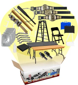 30 Piece Massive Wrestling Figure Accessory Pack for Wrestling Action Figures