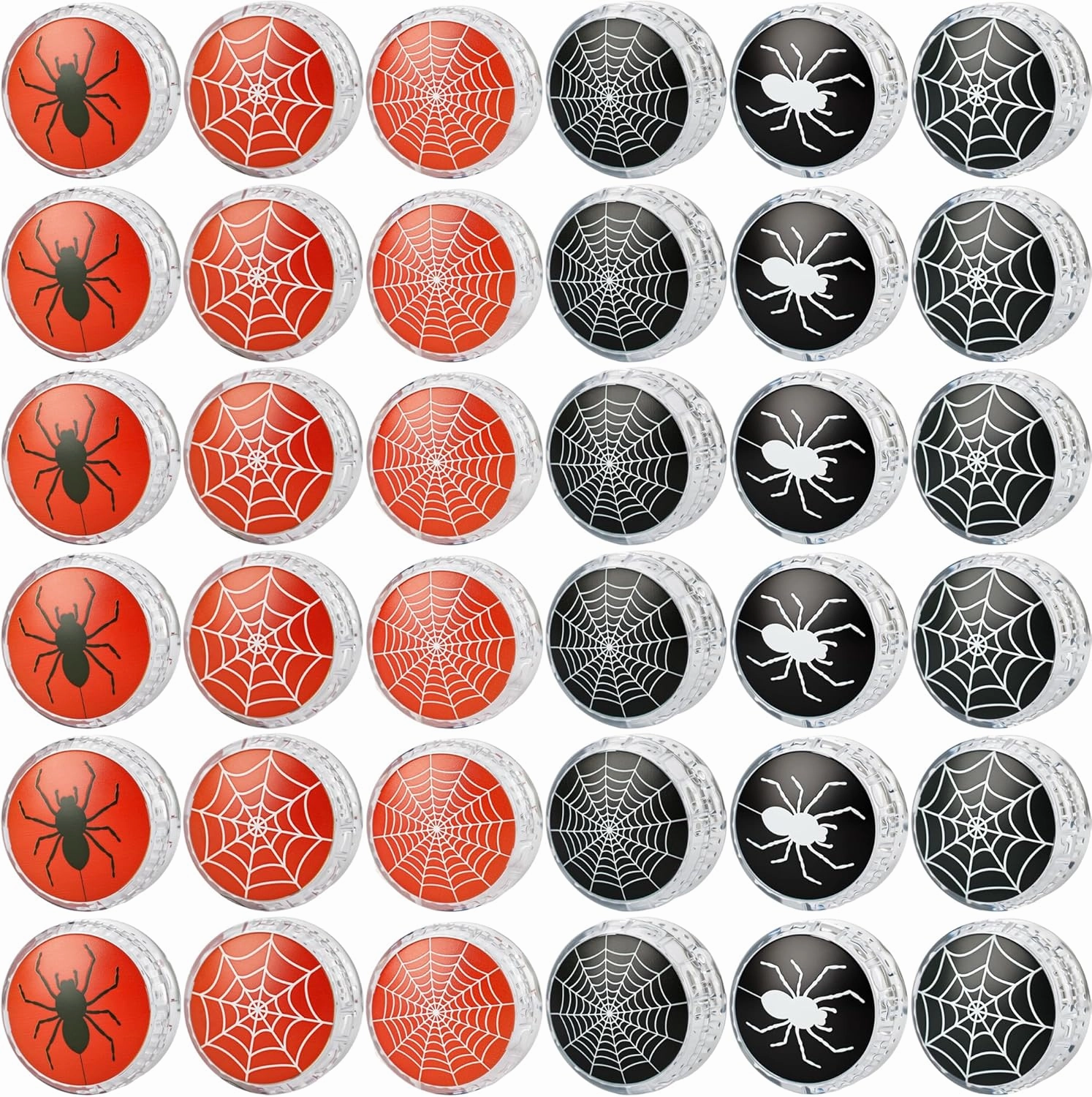 30 Pack Led Light up Yo Yo Novelty Spider Yo Yo Ball Plastic Light up Responsive Ball for Kids Birthday Spider Theme Party Goodie Bag Fillers Classroom Rewards, 2 Colors