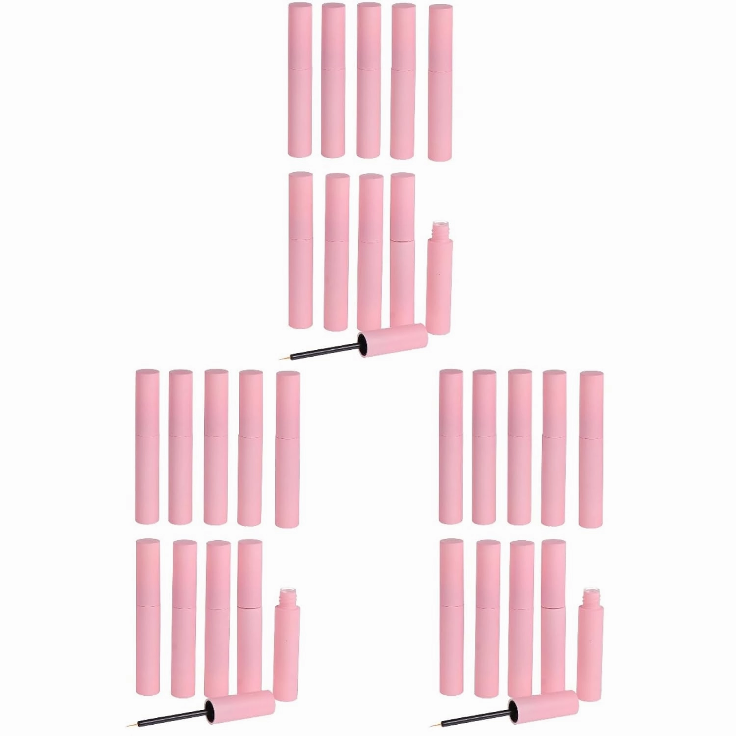 30 Pcs Plastic Empty Eyeliner Tube Refillable Oil Eye Gloss Tube Bottle Extension Container DIY Makeup Tool