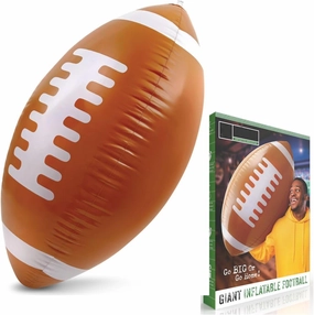 3 Foot Giant Inflatable Football - Jumbo Playground Blow Up Beach Ball Kickball Outdoor Backyard Lawn Poolside Game for Kids Adults