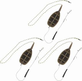 3Pcs Fishing Bait Rigs, Fishing Inline Method Feeder Set Equipment Fishing Accessories Tackles