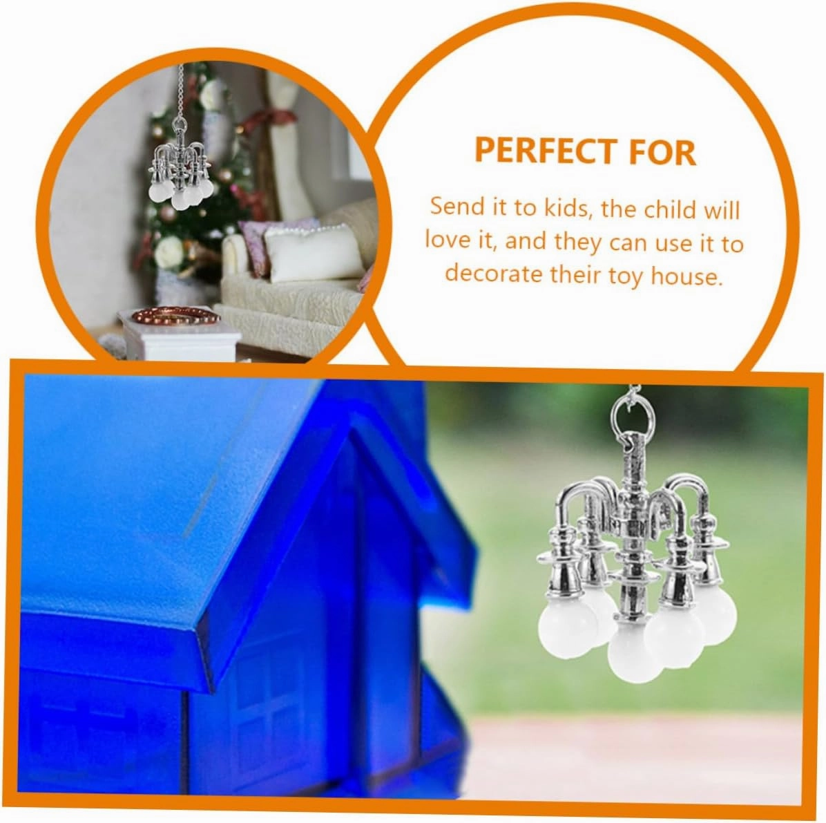 3sets 2pcs Miniature Ceiling Lamp Decorative Simulation Lamps for Mini House Hanging Lights for Dollhouse Furniture Landscape Decor 2pcs*3