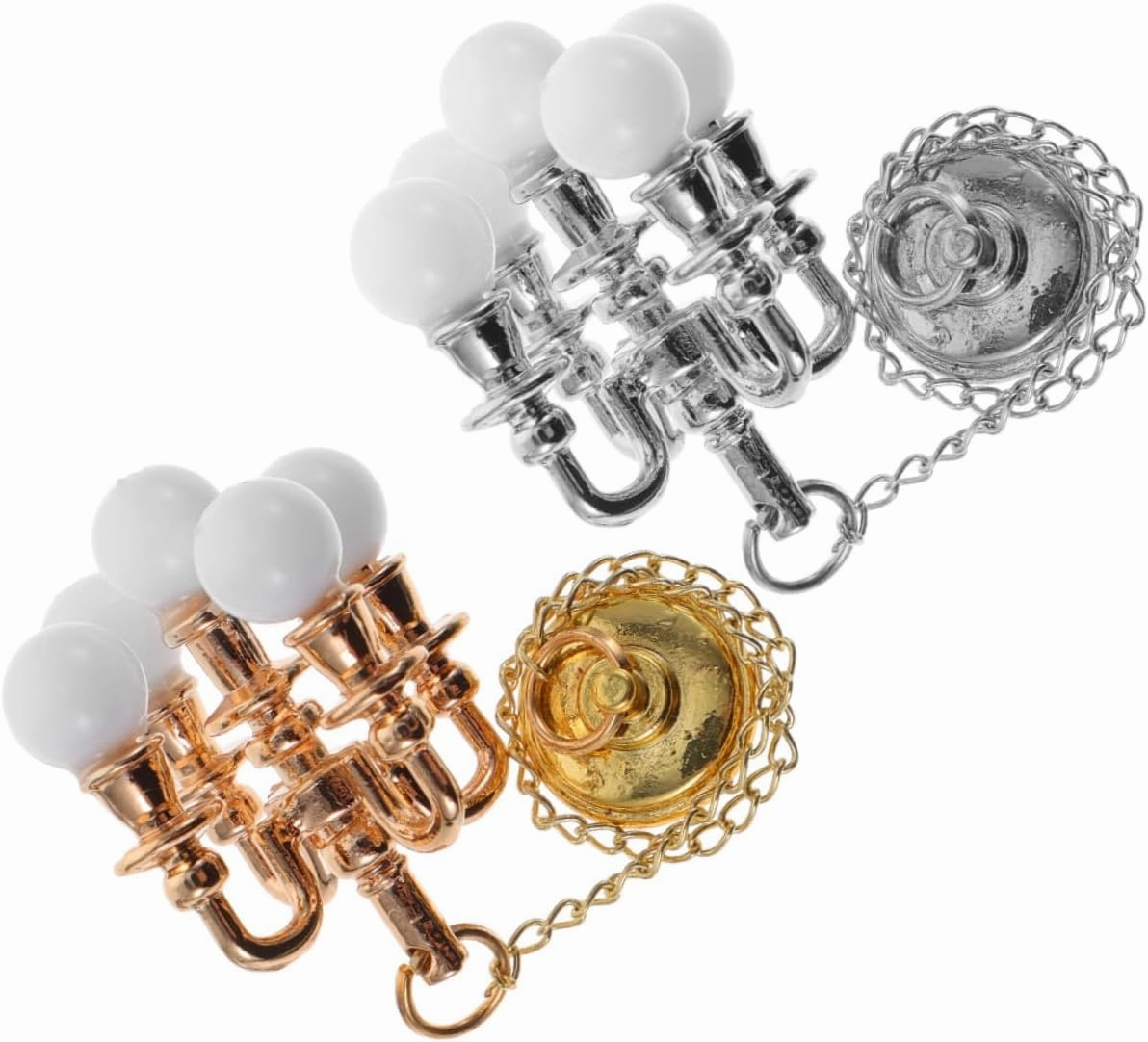 3sets 2pcs Miniature Ceiling Lamp Decorative Simulation Lamps for Mini House Hanging Lights for Dollhouse Furniture Landscape Decor 2pcs*3