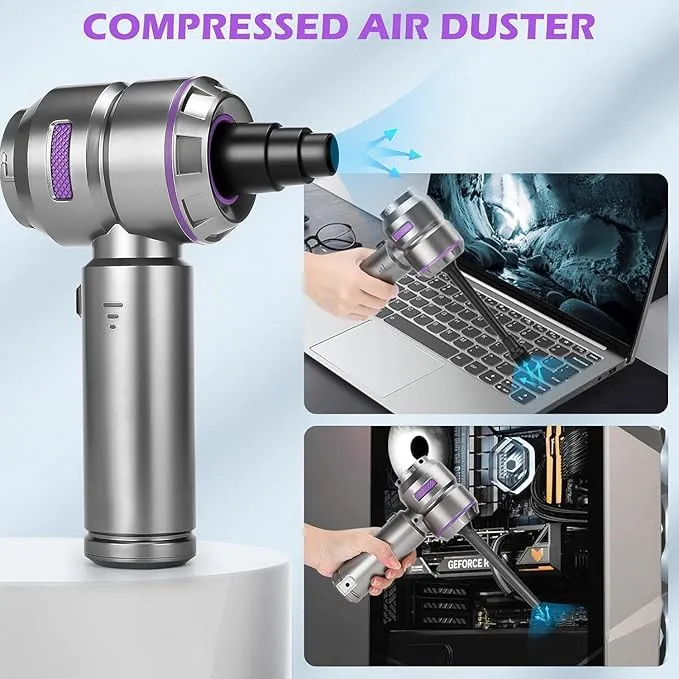 4-in-1 Compact Wireless Car Vacuum and Air Blower