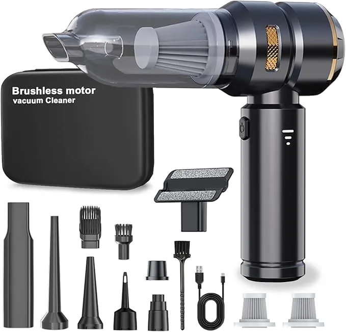 4-in-1 Compact Wireless Car Vacuum and Air Blower