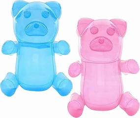 4E's Novelty 2 Inflatable 24 inch Huge Gummy Bears, Candyland Party Decorations for Girls, Birthday Party Favors, Lollipop Two Sweet Theme Birthday Party Supplies, Unique Pool Floaties Toys