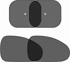 4Pc Window Shades with Suction Cups,Universal Essential Interior Accessories for Window Baby,Camping and Napping Curtains,Strong-Light Blocking (Front/26 * 16''-after/15''×17'')