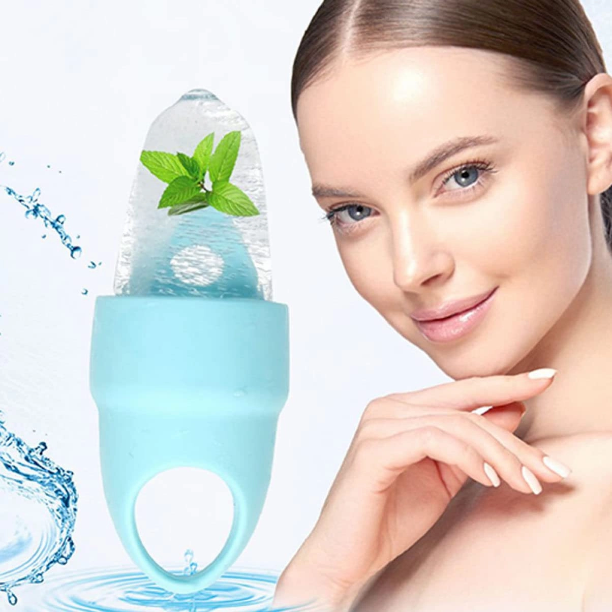 4pcs Portable Face Massage Roller Cold Compress for Eye Puffiness Relief Lightweight Compact for Travel Skin Care Tool for Dark Circles and Fatigue Relief