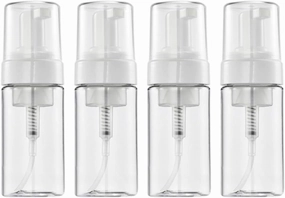 4Pcs Reusable Empty Dispenser Bottles Plastic Pump Containers for Travel for Liquid Toiletries and Cosmetics Durable and Easy to Clean
