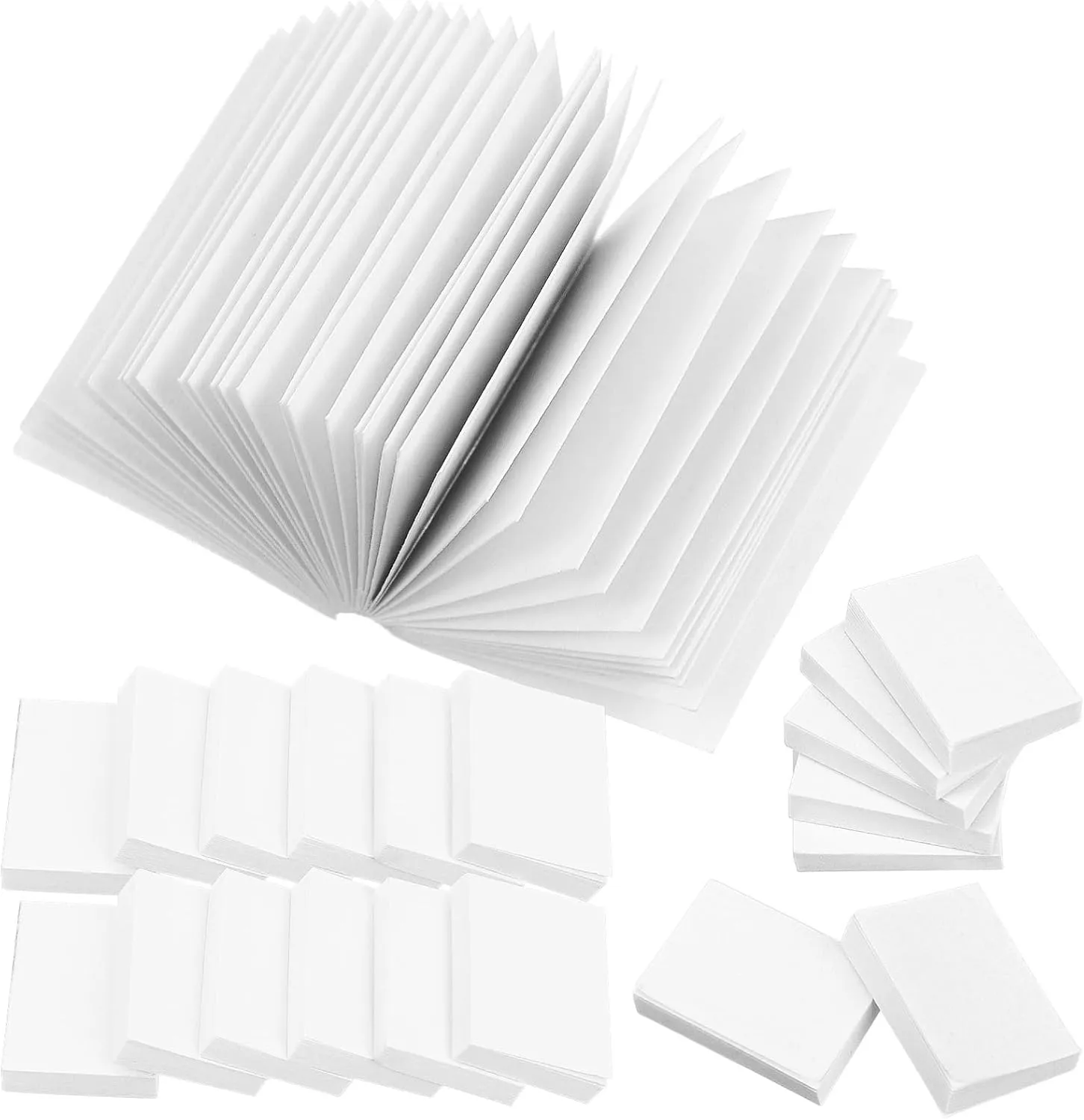 50pcs Miniature Blank Notebooks Tiny Sketchbooks for Dollhouse Decor Coated Paper Mini Notepad Small Blank Books for Crafts and Ornaments Compact Dollhouse Accessories